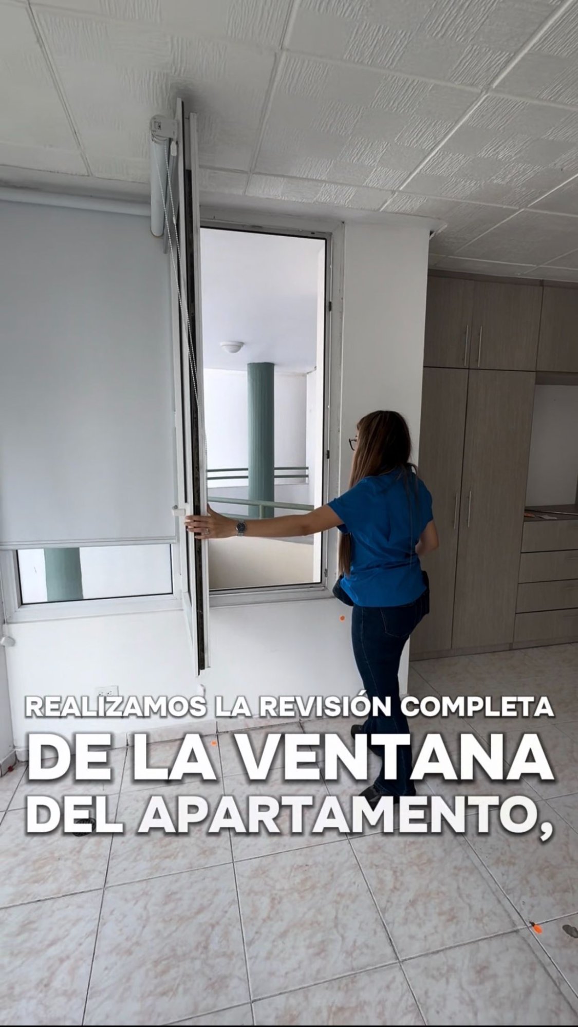 Revisión completa del funcionamiento de ventana en apartamento